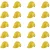 Karam Pack of 20 ISI Marked Ratchet Type Safety Helmet with Plastic Cradle (PN 542)(Color-Yellow)