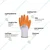 Karam HS11 Pack of 10 Latex Orange and White Safety Gloves For Industrial Use