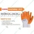 Karam HS11 Pack of 10 Latex Orange and White Safety Gloves For Industrial Use