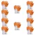 Karam HS11 Pack of 10 Latex Orange and White Safety Gloves For Industrial Use