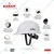 Karam Pack of 4 White ISI Marked Ratchet Type Construction Safety Helmet for Men, with Adjustable Chin Strap (PN521)