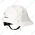 Karam Pack of 4 White ISI Marked Ratchet Type Construction Safety Helmet for Men, with Adjustable Chin Strap (PN521)