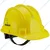 Karam Pack of 4 Yellow ISI Marked Ratchet Type Construction Safety Helmet for Men, with Adjustable Chin Strap (PN521)