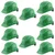Karam PN521 Pack of 10 Green ISI Marked Ratchet Type Construction Safety Helmet for Men, with Adjustable Chin Strap