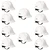 Karam PN521 Pack of 10 White ISI Marked Ratchet Type Construction Safety Helmet for Men, with Adjustable Chin Strap