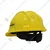 Karam PN521 Pack of 10 Yellow ISI Marked Ratchet Type Construction Safety Helmet for Men, with Adjustable Chin Strap
