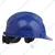 Karam Pack of 4 Blue ISI Marked Ratchet Type Construction Safety Helmet for Men, with Adjustable Chin Strap (PN521)