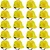 Karam Pack of 20 ISI Marked Ratchet Type Safety Helmet with Plastic Cradle (PN 521)(Color-Yellow)