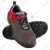 KARAM Red & Grey Safety Shoe With Excellent Grip, Comfort And Slip Resistance (FS213)(Size-4,Pack-1)