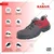 KARAM Red & Grey Safety Shoe With Excellent Grip, Comfort And Slip Resistance (FS213)(Size-4,Pack-1)