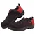 KARAM Red & Black Safety Shoe With Excellent Grip, Comfort And Slip Resistance (FS215)(Size-6,Pack-1)