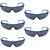KARAM Smoked Anti Fog Safety Eyewear For Protection Against Sand & Dust Particles (ES015) - Pack of 5