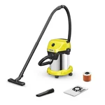 Karcher WD 3 SV 17 liters 1000W Wet & Dry Vacuum Cleaner, 230 W Suction Power