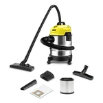 Karcher WD 1s Classic 18 Liters 1300 W Wet and Dry Vacuum Cleaner, 200 W Suction Power