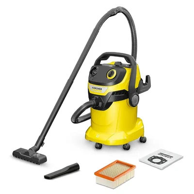 Karcher WD 5 V 25 Liters 1100 W Wet & Dry Vacuum Cleaner, 28kPa Suction Power
