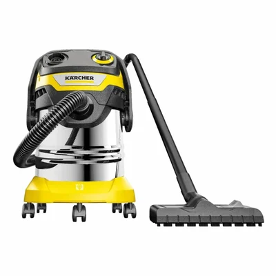 Karcher WD5 SV 25 Liters 1100W Wet & Dry Vacuum Cleaner, Stainless Steel Body