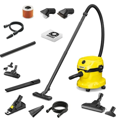 Karcher 12 Liters 1000 W Wet and Dry Vacuum Cleaner With Standard Accessories (WD 2 PLUS V-12/4/18/C)