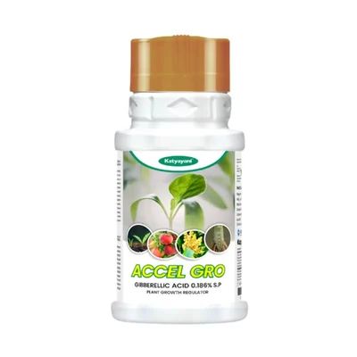 Katyayani Accel gro | Gibberellic Acid 0.186% S.P | Plant Growth Regulator | 500 gm(Pack-1 x 500 gm)