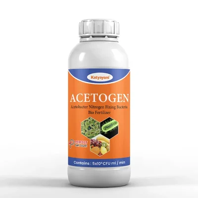 Katyayani Acetogen | Acetobacter | Nitrogen Fixing Bio Fertilizer | 1 liter(Pack-1 x 1 liter)