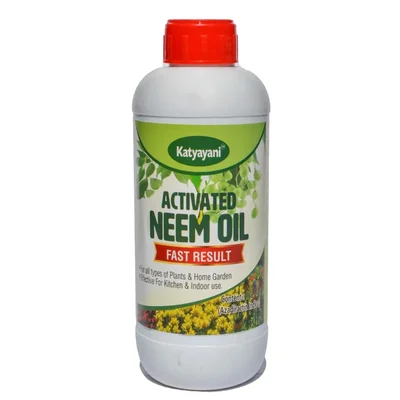 Katyayani Activated Neem Oil | Organic Insecticide | 900 ml(Pack-1 x 900 ml)