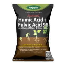 Katyayani Activated Humic Acid + Fulvic Acid 98 | Organic Fertilizer | 800 gm(Pack-1 x 800 gm)