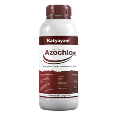 Katyayani Azochlo Star | Dual Action Fungicide (Azoxystrobin 4.8% + Chlorothalonil 40% SC)(Quantity-Pack of 1l (1l x 1))
