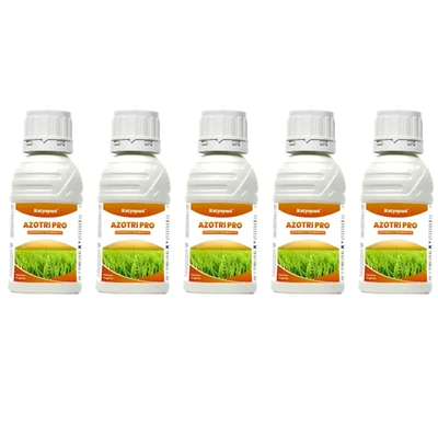 Katyayani AZOTRI PRO | Advanced Dual-Action Fungicide for Complete Rice Disease Protection(Quantity-Pack of 500ml (100ml x 5))