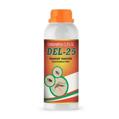 Katyayani DEL-25 Deltamethrin 2.5% SC Insecticide| Rapid Knockdown, Broad-Spectrum Pest Control for Indoor & Outdoor Use(Pack-1)
