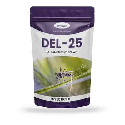 Katyayani Del-25 Deltamethrin 2.5% WP Insecticide |Effective Broad-Spectrum Pest Control for Indoor & Stored Grain Use(Pack-Pack of 1)