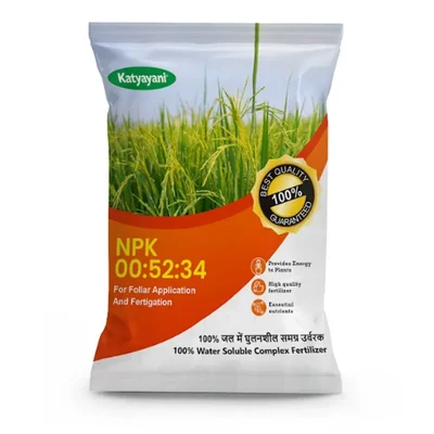 Katyayani NPK 00-52-34 Fertilizer | 1 kg(Pack-1 x 1 kg)