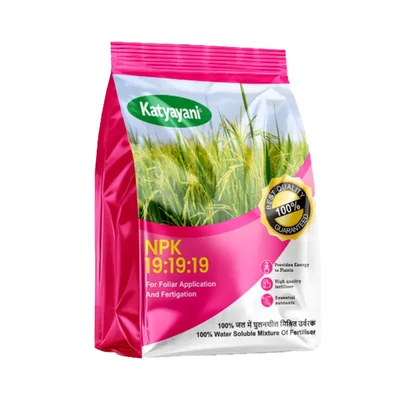 Katyayani NPK 19-19-19 | 100% Water Soluble Fertilizer | 1 kg(Pack-1 x 1 kg)