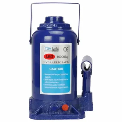 Premium Quality 16 Ton Capacity Hydraulic Bottle Jack for Compact SUVs, Hatchback Cars, Mini Truck - 425 mm Maximum Lifting Height