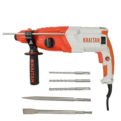 Khaitan 26mm 850 Watt Powerful Rotary Hammer With Drill Bits, 0-1100 RPM (KP RH 26)