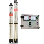 Kirloskar 1.5HP 4 Inch 1Ph Water Filled Borewell Submersible Pump With CP, 305ft Head - 1 Year Warranty(NEO 60-1512-CP)