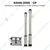 Kirloskar 3HP 9 Stage 1Phase Water Filled Borewell Submersible Pump With CP, 157ft Head 1 Year Warranty (KS4H-3009 - CP)
