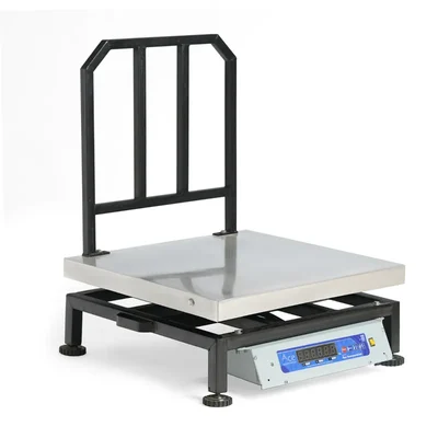KISAN Ace 200 kg Digital Electronic Weighing Scale Weight Machine with 10 gm Accuracy, 500 x 500 mm SS Platform