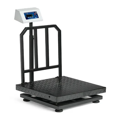 KISAN Ace 300 kg Digital Electronic Weighing Scale Weight Machine with 50 gm Accuracy, 600 x 600 mm MS Platform