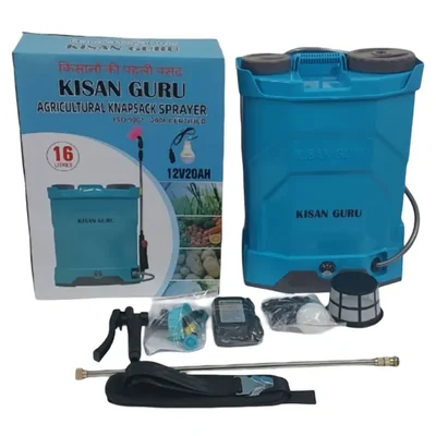 Agrobest 16L Kisan Guru 12V 20Ah Battery Operated Knapsack Sprayer | Suitable for Agriculture Spraying