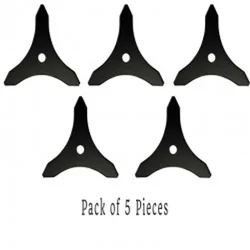 Kisankraft 3 Teeth Blade 10 inch, 1.6mm, Pointed (Pack of 5)