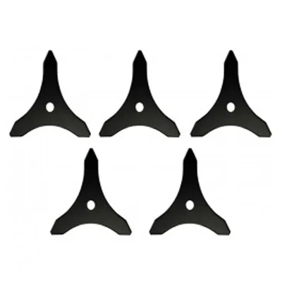 Kisankraft 3 Teeth Blade 10 inch, 1.6mm, Pointed (Pack of 5)