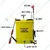 KisanKraft KK-BBS-201 Double Motor Battery Sprayer With 20 Liter Tank Capacity For Agriculture and Gardening