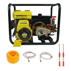Kisankraft KK-PSP-18, Heavy Duty 4-stroke HTP Sprayer Pump Set with 50 meter Hose Pipe and 2 Free Spray Guns