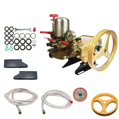 Kisankraft Cast Iron Body HTP Pump KK-33CI3, With 3 Outlets, For Cleaning & Agricultural Spray