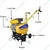 Kisankraft KK-IC-100P, 4 Stroke 98 cc Petrol Mini Power Tiller