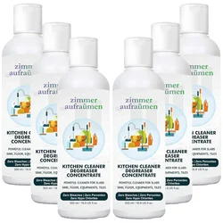 6 Pack of Zimmer Aufraumen (500ml x 6pcs) Kitchen Cleaner Degreaser Concentrate Liquid to Clean Slabs, Sink, Floor, Tile
