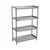 46 x 12 x 48 Inch Stainless Steel 4 shelves Kitchen Rack For Multipurpose Use