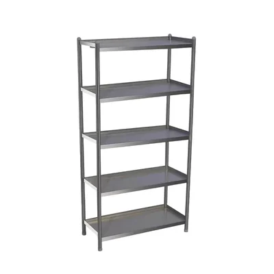 SS 46 x 12 x 48 Inch, 5 Shelves Kitchen Rack For Kitchen, Restaurants and Medical Use