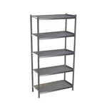 SS 46 x 12 x 48 Inch, 5 Shelves Kitchen Rack For Kitchen, Restaurants and Medical Use