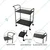 Vinayak Machine 75X36X71 Cm Metal Kitchen Serving Trolley with Wheels for Kitchen, Dining Room or Living Room