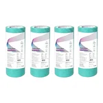 HORECA Pack of 4, 50 Sheets Non Woven Reusable Kitchen Towel Roll | Super Absorbent, Washable Cleaning Wipes
